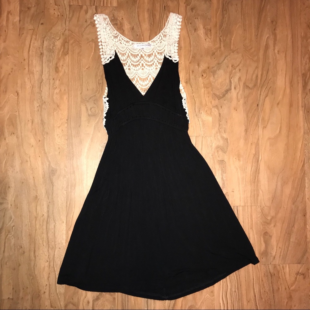 Lace back dress